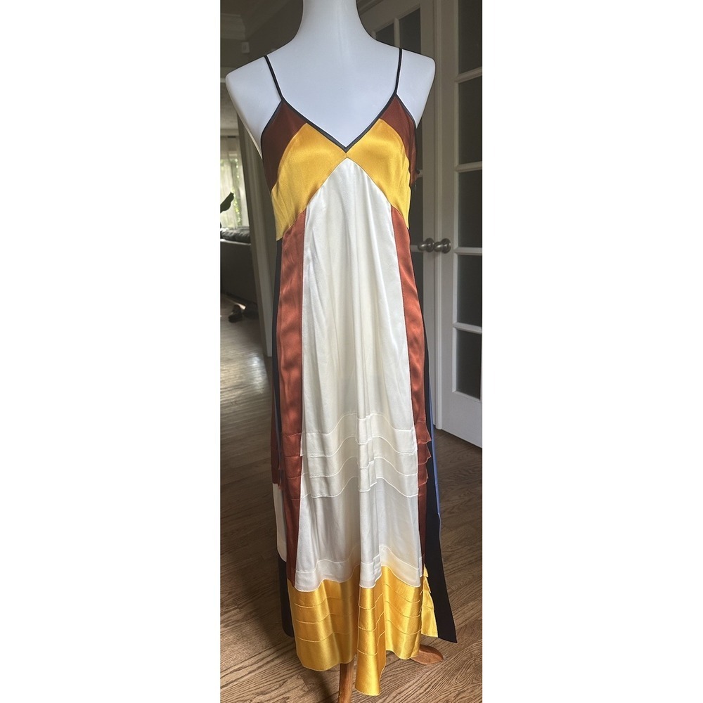 TORY BURCH SASHA LUXURY SILK MAXI DRESS , SIZE 8/RETAIL $798 - Picture 9 of 9